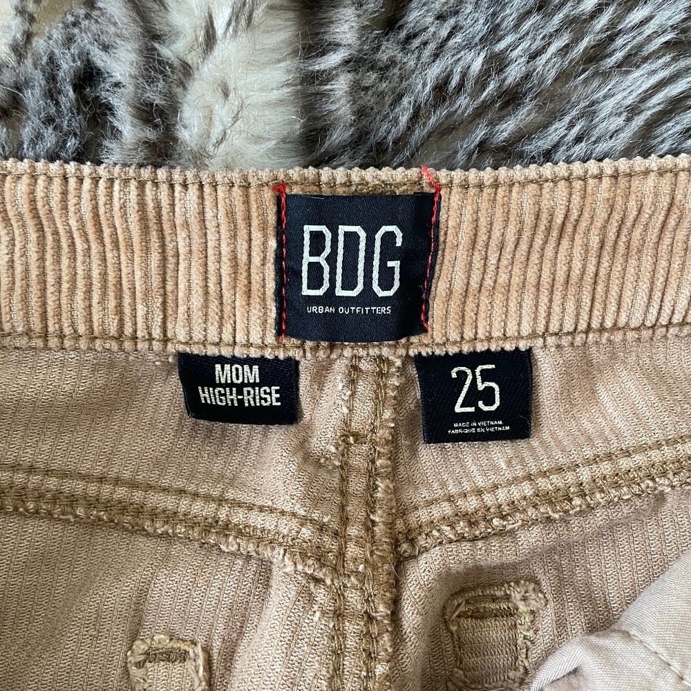 BDG corduroy mom high rise jeans/pants 25
